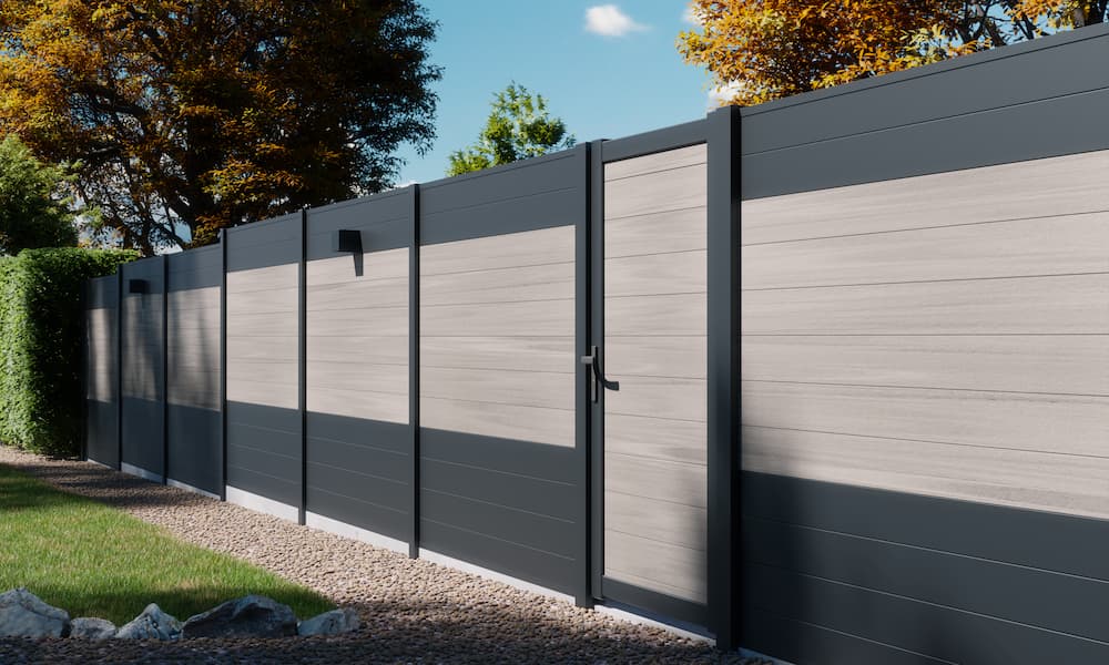 cloture lame aluminium et composite